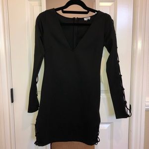 NWT Tobi Black Bodycon Long-Sleeve Dress